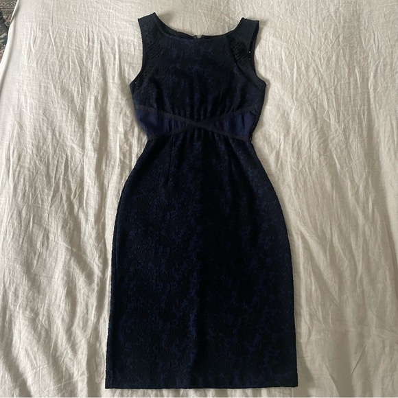Anthropologie Moulinette Soeurs Larkin Dress, Navy/Black Size 2/Small - Picture 7 of 13